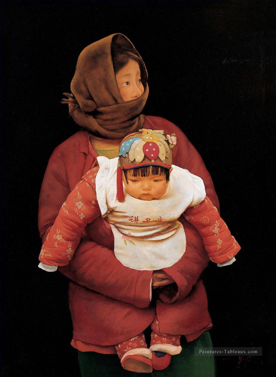 Mère et enfant WYD Chinese Peintures à l'huile